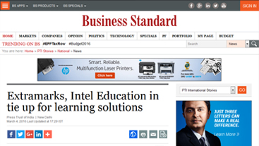 Extramarks Intel Education in tie up for learning solutions