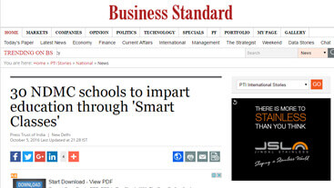 30 NDMC schools to impart education through Smart Classes